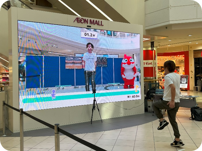 AIスポーツ適性診断「DigSports」の体験ブースの画像