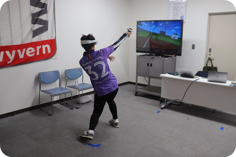 VR野球シミュレーション「V-BALLER」の体験会の画像
